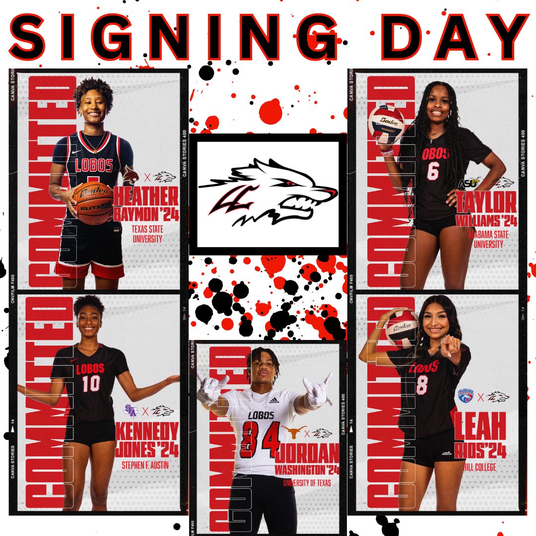 We are ONE WEEK away from Lobo Nation's signing day! 🎉 Let’s celebrate the journeys of these 5 athletes.
November 8 at 3:00pm. Let's come together and show our support for our rising sports stars. 🙌 #signingday #commitmentalert #lobonation #wearelobos #oncealoboalwaysalobo