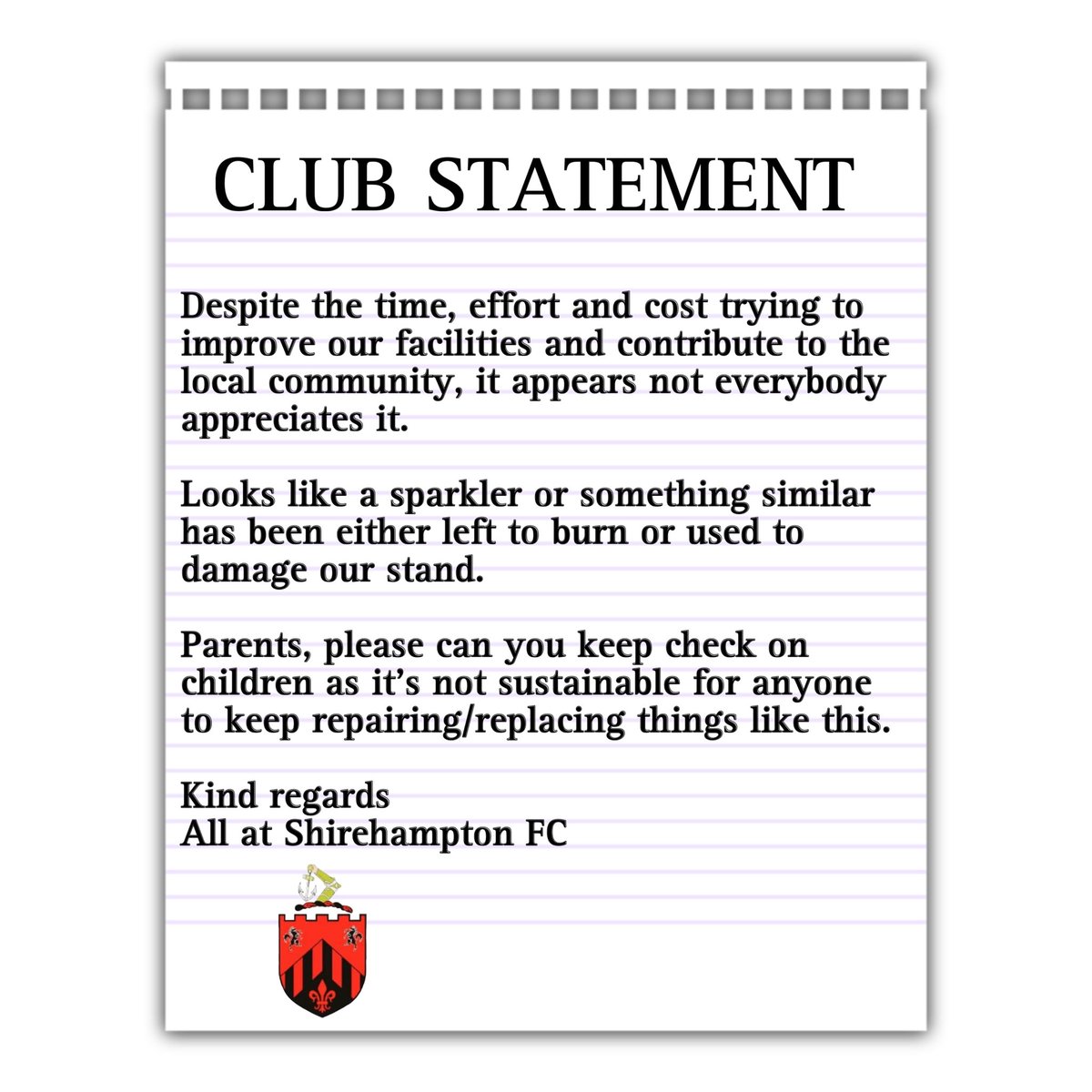 Shirehampton FC 🔴☠️ tweet media