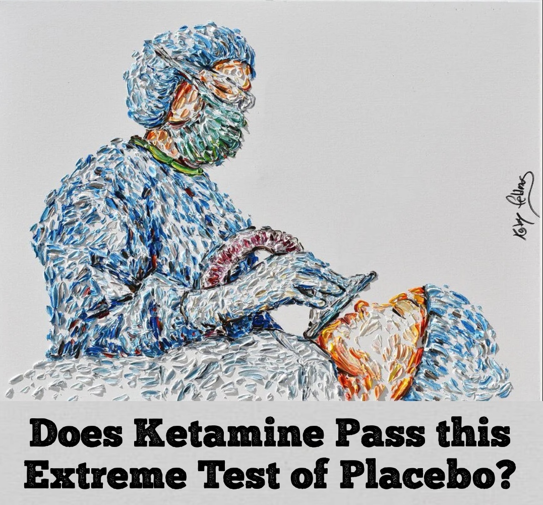 chrisaikenmd's tweet photo. New challenge to #ketamine 's benefits. Stanford MDs gave the drug to depressed patients while they were unconscious and undergoing surgery
https://t.co/CvF3HrAHTs

Ketamine was no different than a saline placebo, and both gave a big boost to depression, raising questions... https://t.co/89bNoTvPQw