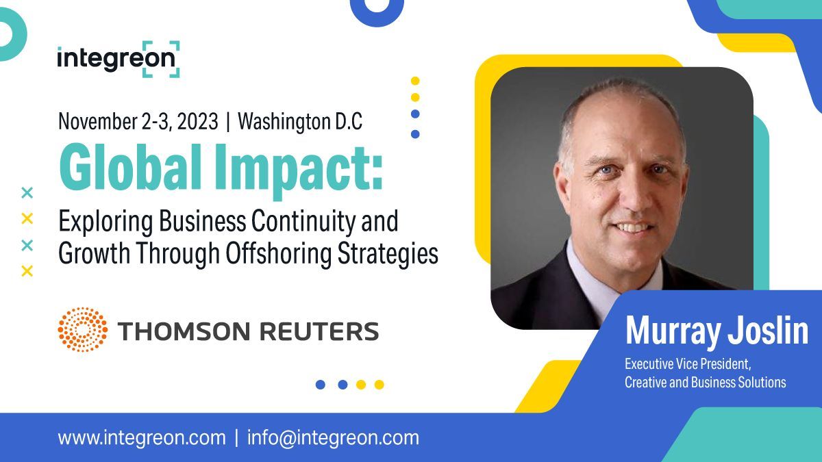 Join us tomorrow at the Thomson Reuters 22nd Annual Law Firm COO &amp; CFO Forum! Don't miss Murray Joslin's session on "Global Impact: Exploring Business Continuity and Growth with Offshoring Strategies." 
For more information, please click here: buff.ly/497pTpq