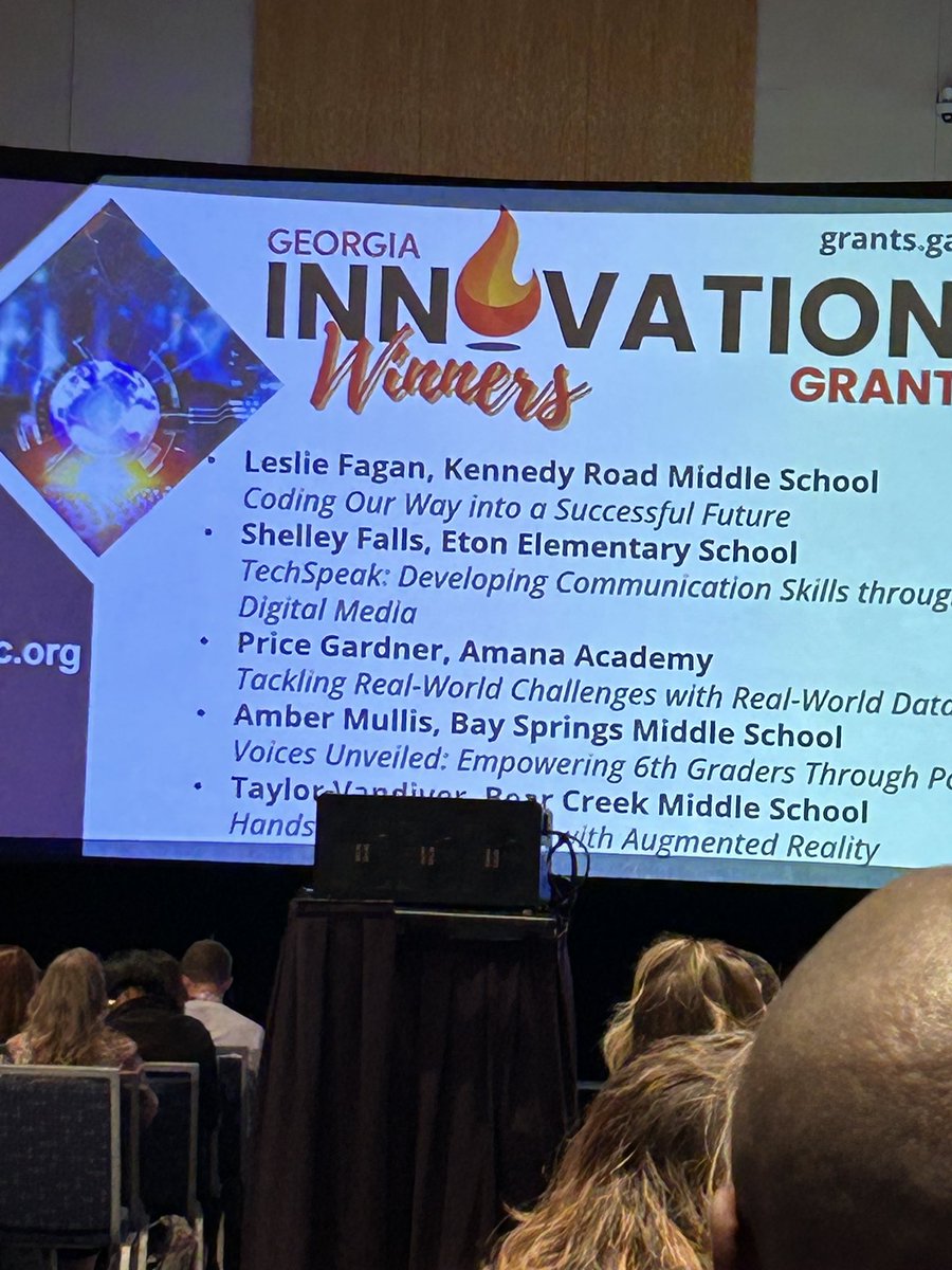 LonnyHarper's tweet photo. @MsFagin on the big board. What you did for @KennedyRoadMS is awesome! Congrats! #GaETC @GriffinSpalding https://t.co/7NIjoEpjX6