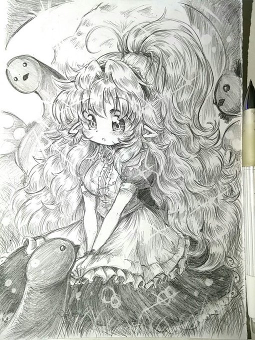 過去絵のこれ
ナインちゃんは無知なので変わった世界の不思議な生き物に囲まれてる感じに見えてるんですけどこれ実際はちんこに囲まれてるんですよ 