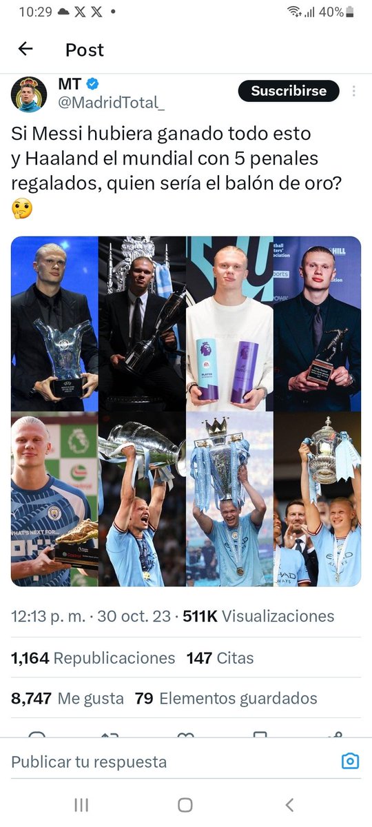 pcastillo002's tweet photo. @milenagimon Milena, es MUY PESADO, ¿y porqué no se lo dieron a Mbappé en 2018?  CONTRADICCIÓN. https://t.co/9etsnzHxmg