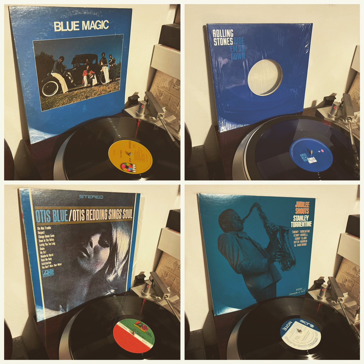 今日の4枚。
なんとなくブルーのジャケット縛りで聴いてみた。
もちろんどれも良いし好きだけど、今夜の気分だとタレンタインが優勝。78年のアルバムだけど62年の録音で、ソニー・クラークがいる。
#アナログ盤 #アナログレコード
#bluemagic #therollingstones #otisredding #stanleyturrentine