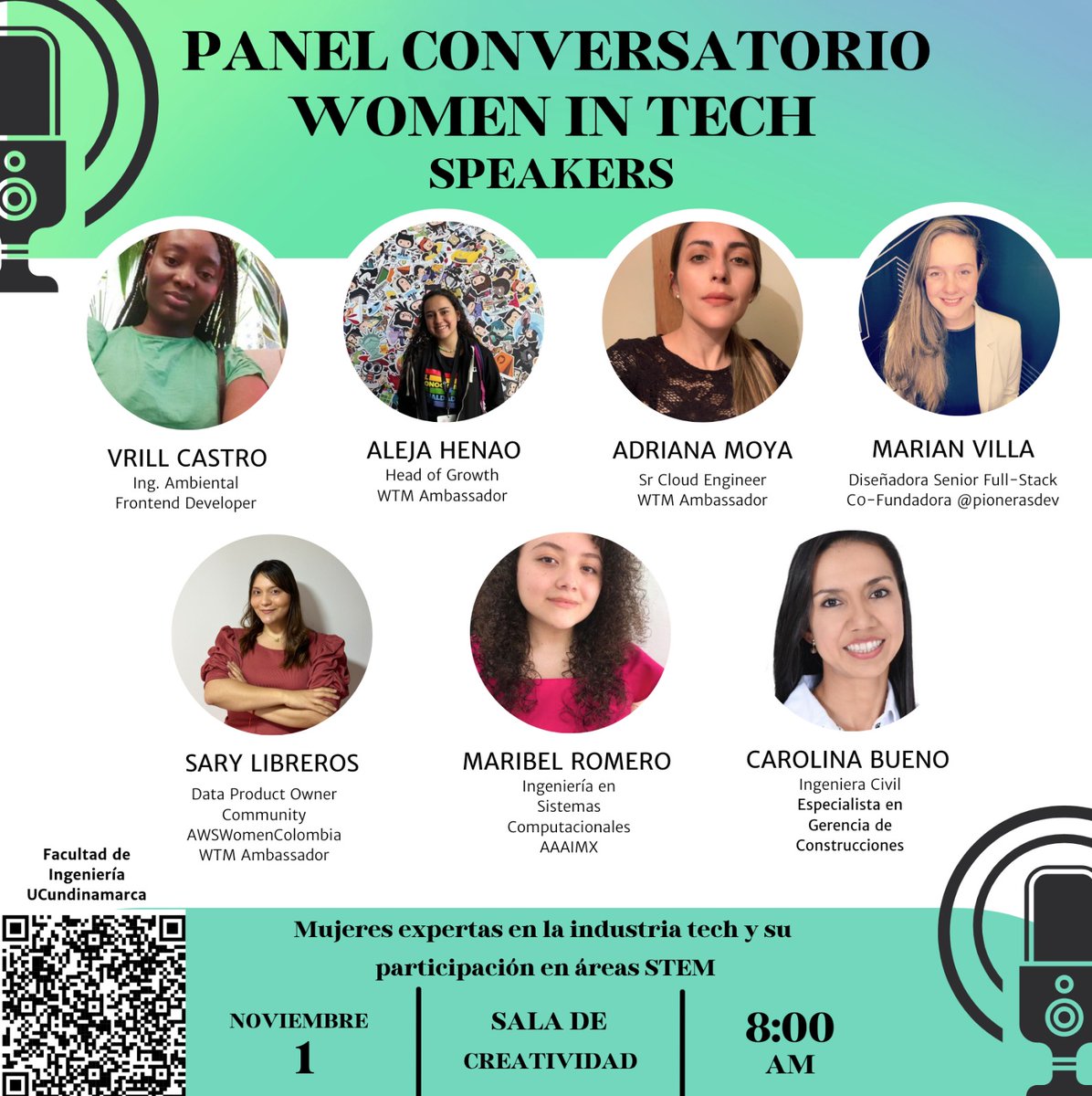 Día de la mujer en Ingeniería de la U. De Cundinamarca con mujeres que admiro, en vivo aquí: 
facebook.com/FacultadIngeni…