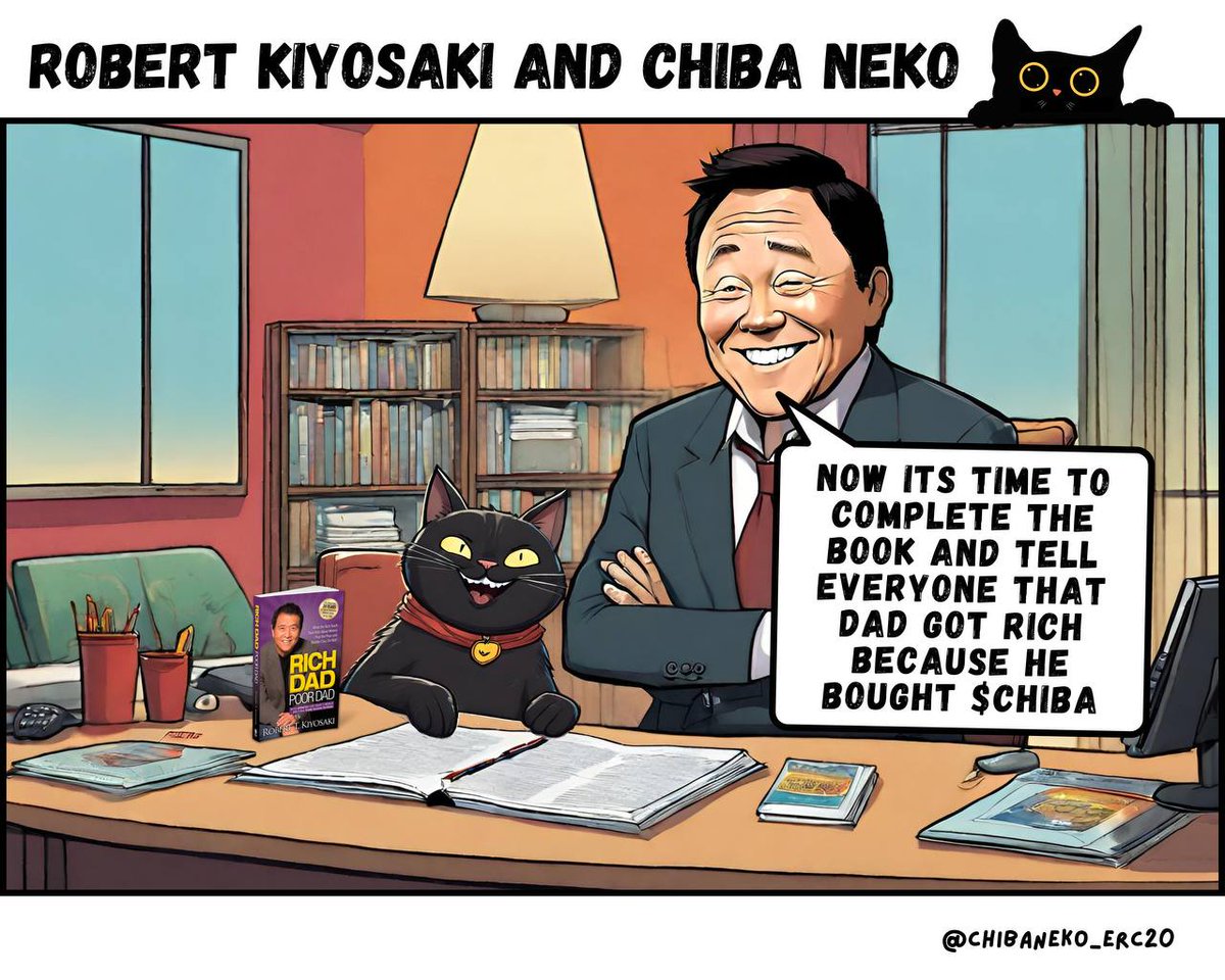 Now everyone knows the reason @theRealKiyosaki 
$Chiba #Chiba #Richdadpoordad #Bitcoin #Eth
