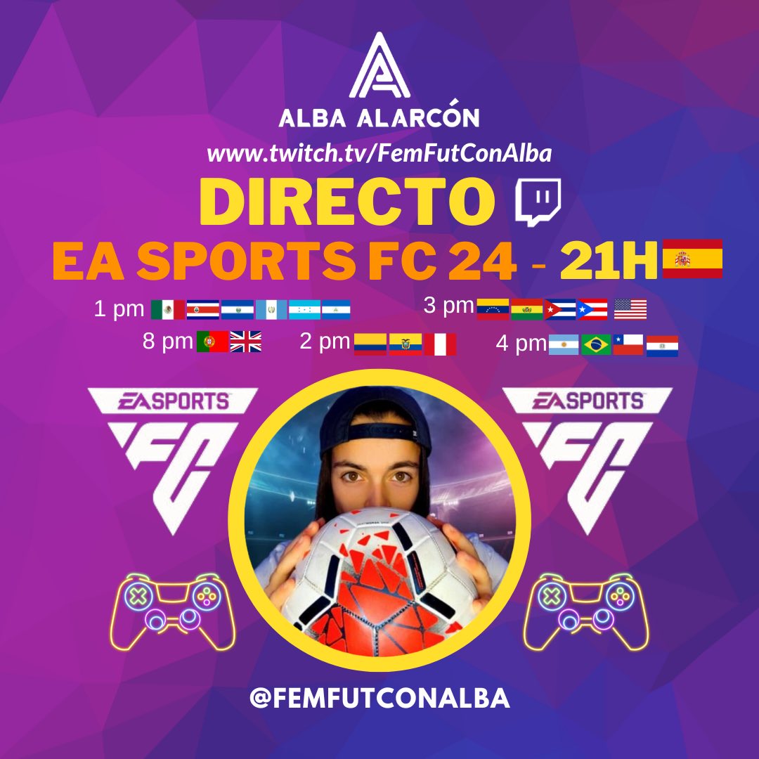 alba_alarcon12's tweet photo. Primer contacto con el EA FC 24 en DIRECTO HOY.
Vamos a echarnos unas risas #lahacker
https://t.co/tAVDmS0ZAQ https://t.co/Gign7EDIJc