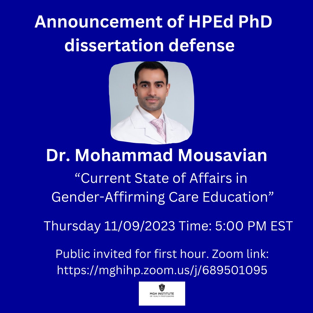 Dr. Mohammad Mousavian dissertation defense