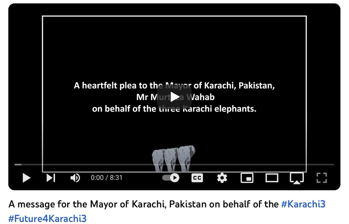 International advocates speak out on behalf of #Karachi3

Heartfelt pleas to @murtazawahab1 

It’s time #Future4Karachi3 …the world is watching 🐘🐘🐘

Video: youtu.be/pYrSp1tENsg?si…