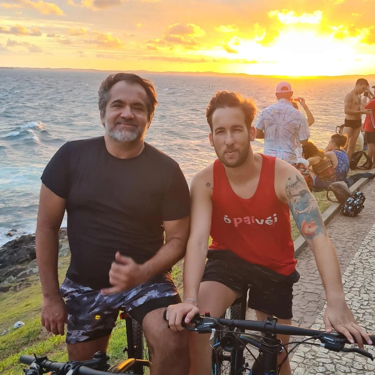 Father and son love .
LOVE IS THE GREATEST.