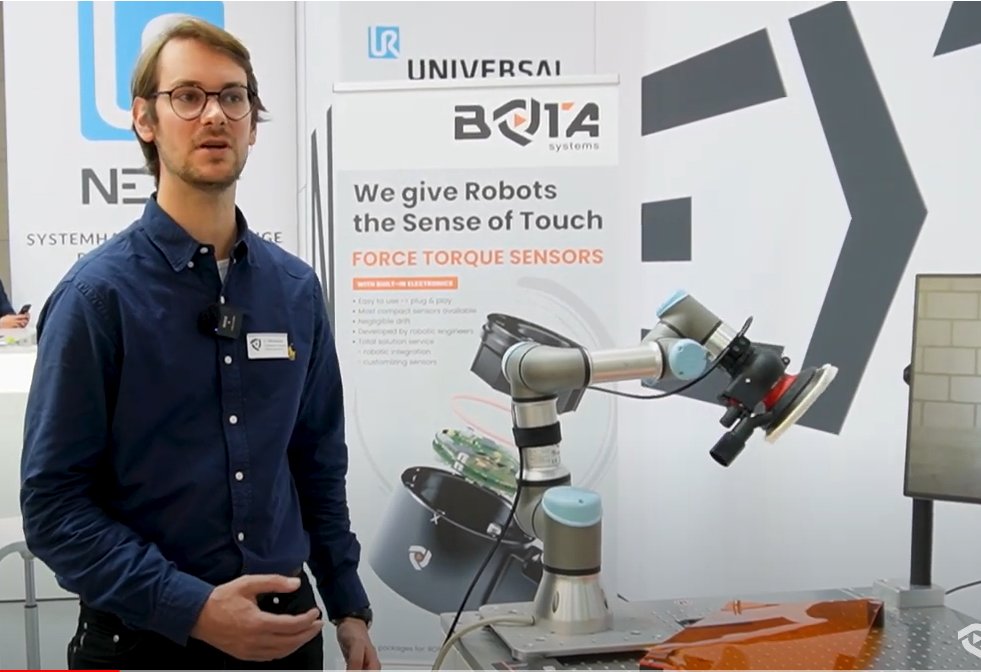 BotaSystems's tweet photo. 📢 Our first video in German 💪
Our robot application engineer explains the #6axis #force #torque #sensors and applications of @BotaSystems on a @Mecademic and an @Universal_Robot.
Filmed at our booth with our partner and distributor @NEXT_robotics
https://t.co/M3JS2q2I8f https://t.co/HhiBBHrr5n