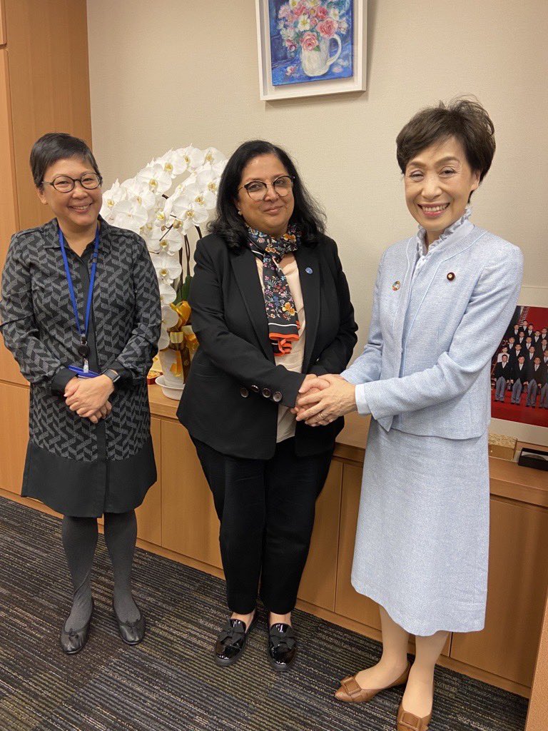 Hideko Hadzialic (@hidekoundp) on Twitter photo UNDP’s HIV & Health Group Director <a href="/Mandeep_Dh/">Mandeep Dhaliwal</a> met with Ms. Noriko Furuya, Honorable Member of the House of Representatives, and thanked her for her continued support on Global Health issues to ensure leave no one behind. #HumanSecurity UNDP’s HIV & Health Group Director <a href="/Mandeep_Dh/">Mandeep Dhaliwal</a> met with Ms. Noriko Furuya, Honorable Member of the House of Representatives, and thanked her for her continued support on Global Health issues to ensure leave no one behind. #HumanSecurity