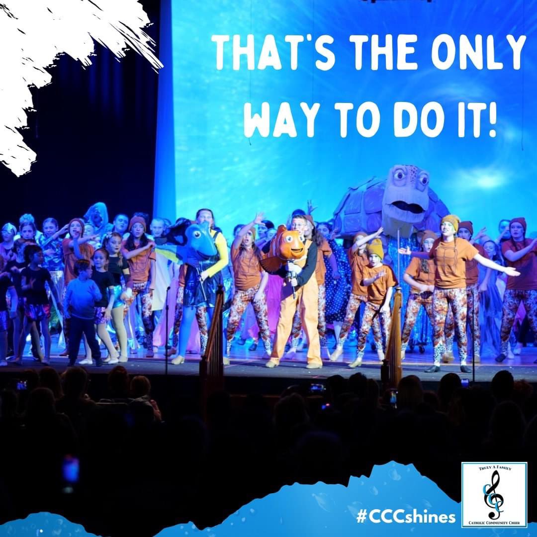 That's the only way to do it at CCC! ☀️🎶 Truly A Family!

Thank you to everyone that came out to see Disney's Finding Nemo Jr.! We will always remember this show because of the beautiful message of working together and never giving up hope in others. #ShineOnCCC
