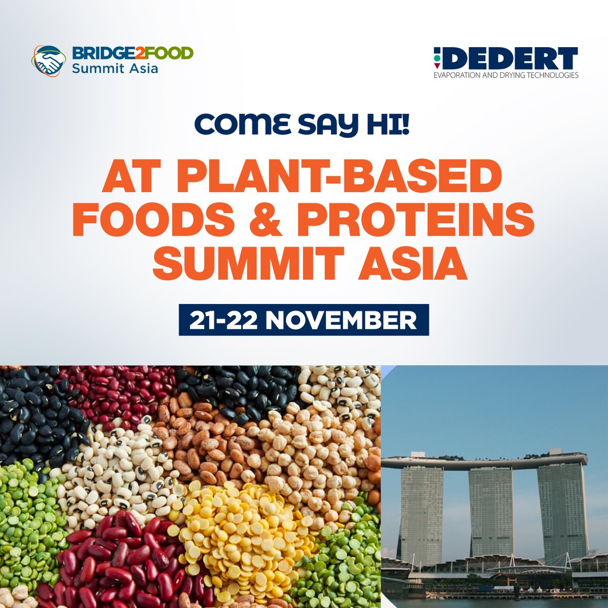 Dedert Corporation (@dedertcorp) on Twitter photo Discover the future of #plantbased #innovations with #Dedert in #Singapore ! Pass by our booth <a href="/Bridge2Food/">Bridge2Food</a> to learn more about how we can help you gain a competitive advantage in your market. Our local Asia–Pacific (APAC) representative, Jordan Jurinjak will be happy to connect! Discover the future of #plantbased #innovations with #Dedert in #Singapore ! Pass by our booth <a href="/Bridge2Food/">Bridge2Food</a> to learn more about how we can help you gain a competitive advantage in your market. Our local Asia–Pacific (APAC) representative, Jordan Jurinjak will be happy to connect!