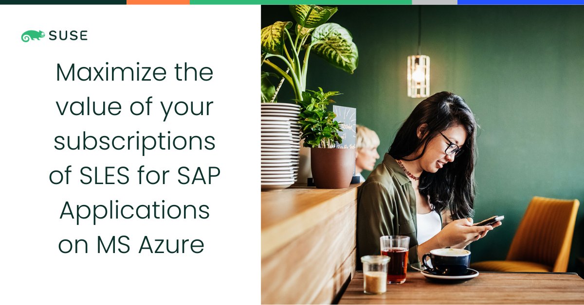 Join this on-demand webinar, in which we discuss the benefits of #SLES for #SAP on #MicrosoftAzure, incl. the solutions around security, high availability &amp; day 2 operations.
👉 Learn how to utilize your subscription to operate your business efficiently: okt.to/n6qIzb