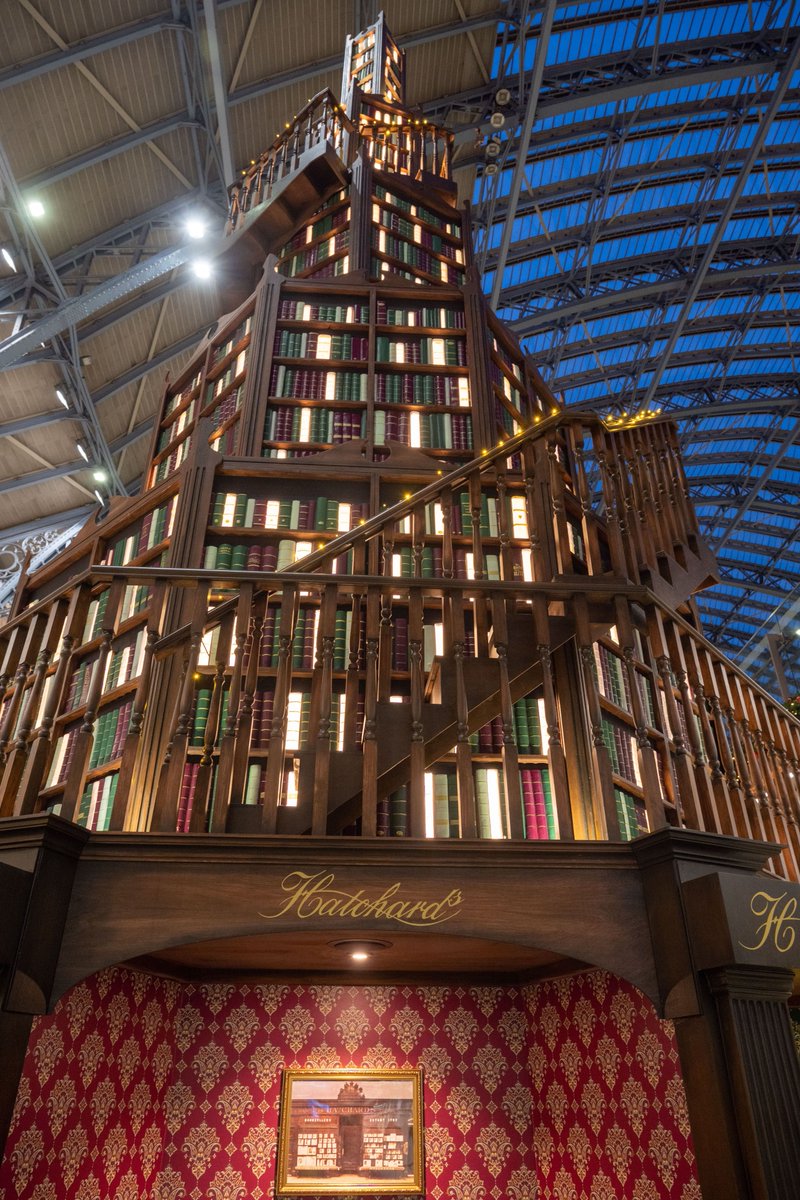 NEWS: St.Pancras station unveiled its Christmas tree today! We know, but it is a beauty. It's covered in books and there are cubby holes around the bottom where you can sit and read.