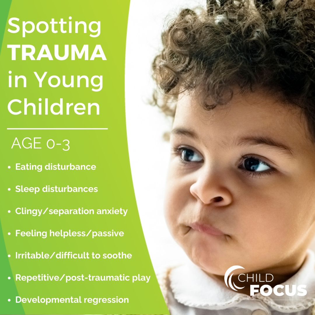 Trauma manifests uniquely in each child, influenced by their age, developmental stage, genetics, and more.

If you're worried your child might be showing some of these warning signs, visit us online: child-focus.org/mental-health/… 

#ParentingTips #ParentingHelp #ParentingMentalHealth