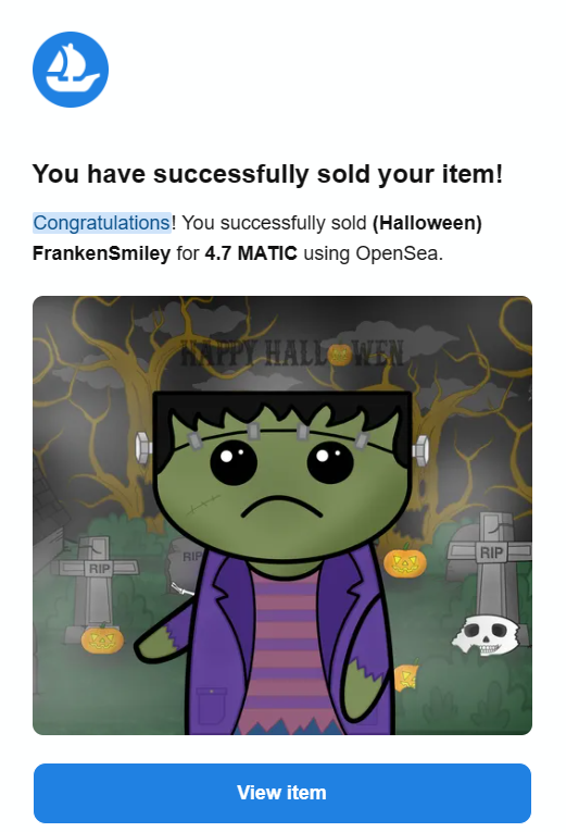NFTSmileyy's tweet photo. ๐SOLD !!!๐
-Thanks you very much @Dedicated_Degen and @kriptoeKiezr for your purchase to celebrate Halloween, I hope you have a merry Halloween. ๐โค
-Donโt hesitate to go follow them they are really cool, they are goats. ๐โค
#SmileyFamily https://t.co/4qcdgXI2in