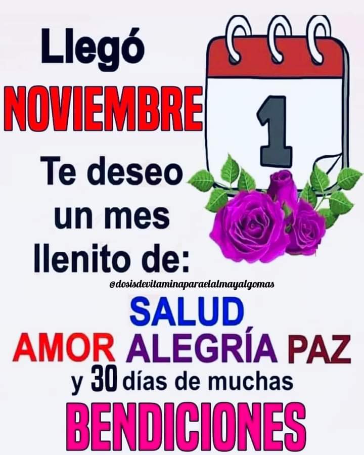 Que tengan un excelente día y muy buen inicio de mes 🌺  Bendiciones