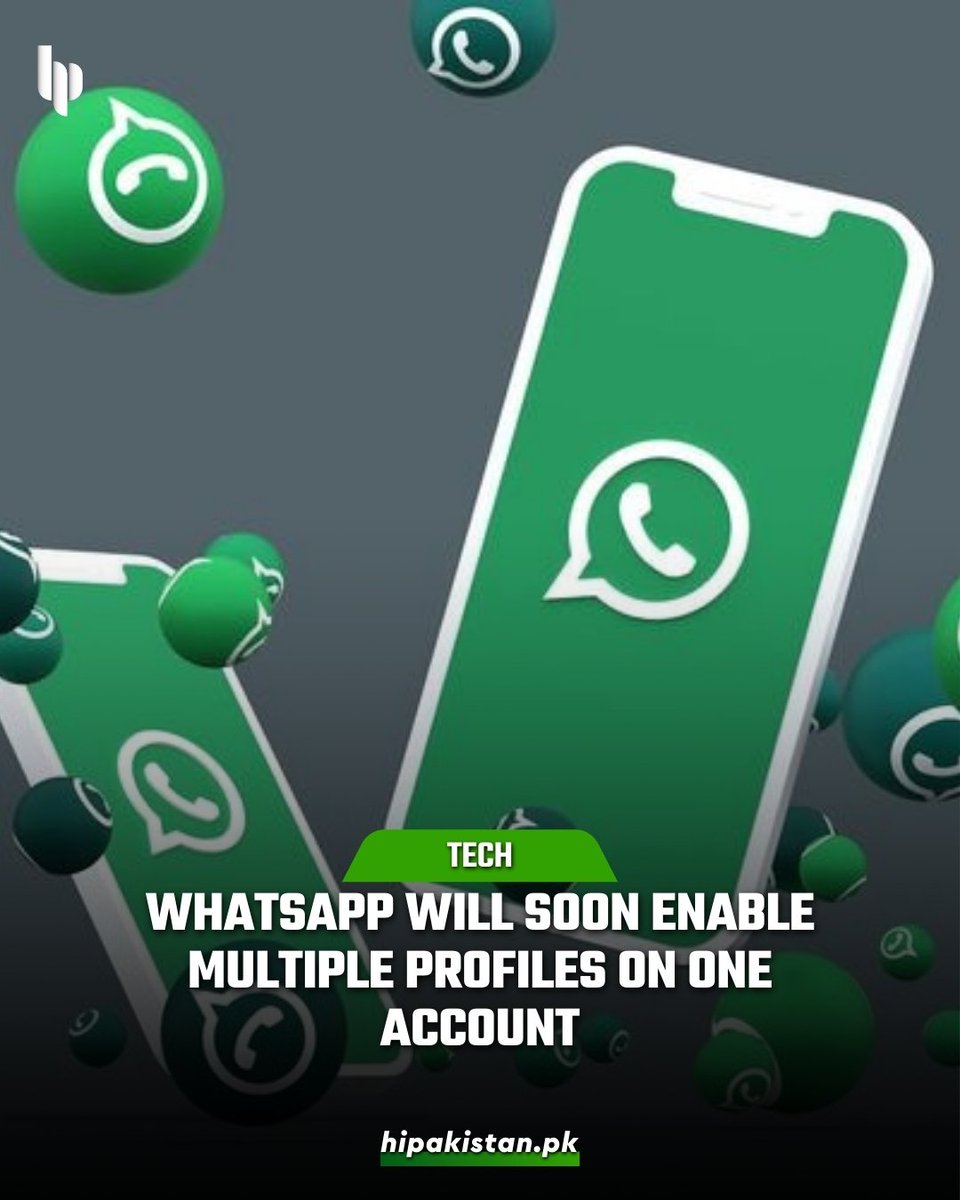 hipakistanpk's tweet image. WhatsApp to Introduce Multiple User Profiles!  Create separate profiles for friends &amp;amp; colleagues on one account. Customize privacy settings, profile photos, and more. Stay in control of what you share! 

 #whatsappupdate #whatsappprivacy #multipleaccounts #hipakistan