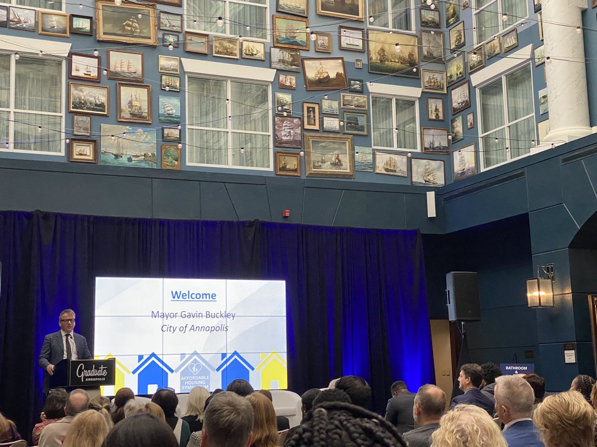 .<a href="/CityofAnnapolis/">CityofAnnapolis</a> Mayor Buckley <a href="/gavin4annapolis/">Gavin Buckley</a> opens Anne Arundel Co. Affordable Housing Symposium <a href="/AACAHSymposium/">Anne Arundel County Affordable Housing Symposium</a> noting progress w/ HACA <a href="/AuthorityCity/">Housing Authority of the City of Annapolis</a> on properties like Morris Blum, Robinwood &amp; Eastport Terrace, as well as Moderately Priced Dwelling Unit program. <a href="/ACDSinc/">ACDS</a>