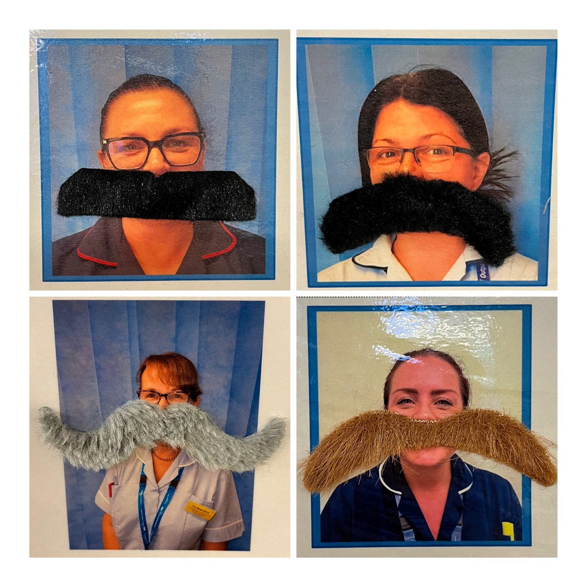 misstickle101's tweet photo. Supporting our men during Movember @Leic_hospital Outpatients at Glenfield have gone all out with their moustaches to help raise awareness for mens health &amp; wellbeing #Movember #MensHealth #Awareness #SupportingEachOther #OneTeam #raisingawareness ❤️🕺🏽🥸 @gallachez https://t.co/SAWF12COpg