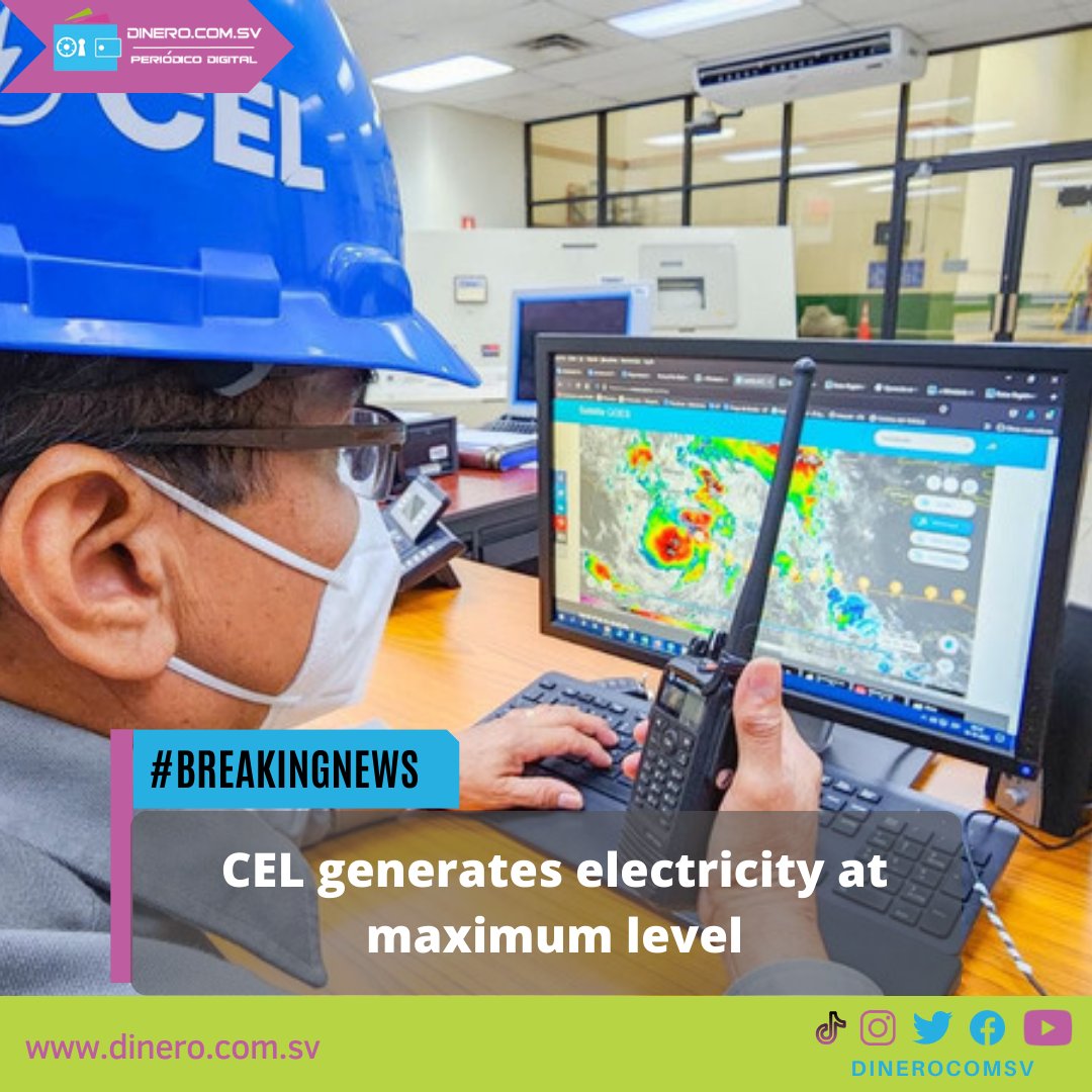 dinerocomsv's tweet photo. #Breakingnews @CEL_ElSalvador generates electricity at maximum level
Read it here: https://t.co/p3nb9Y6Gsy
#CEL #electricity #maximumpower #water https://t.co/vu6WF5BQz9