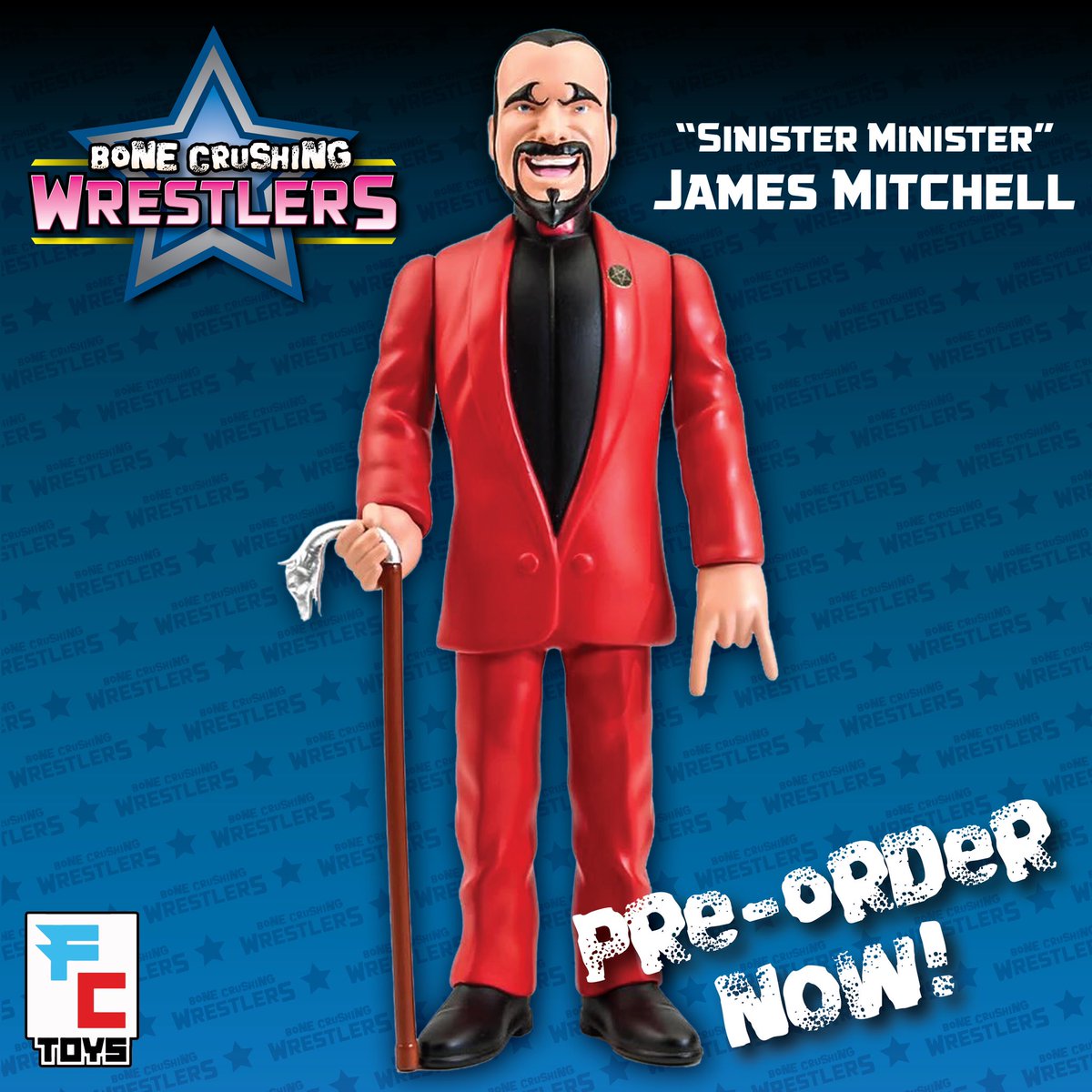 Available for preorder now! RINGSIDE COLLECTION JAMES MITCHELL! Ready to manage your wrestling figures this January! Shop.figurecollections.com