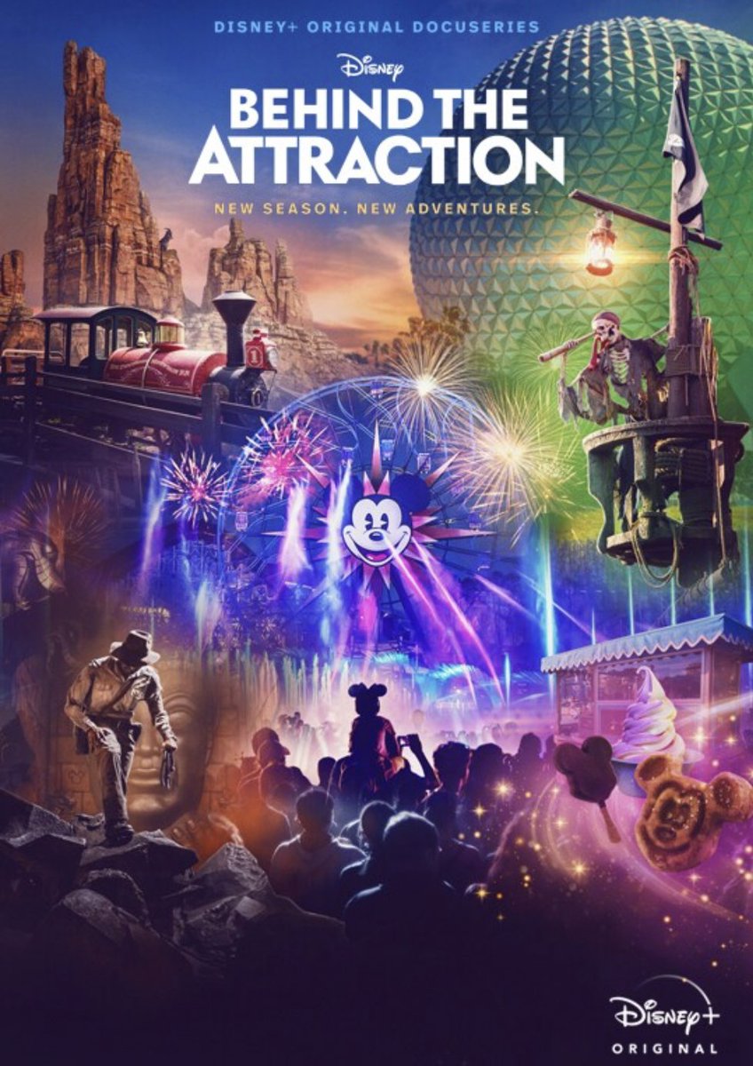 It’s here! ✨ The second season of fan-favorite #BehindTheAttraction premieres today on @DisneyPlus! Join us in taking a peak behind-the-scenes into the world’s most iconic and beloved Disney attractions. Streaming NOW. Enjoy the magic! 🪄