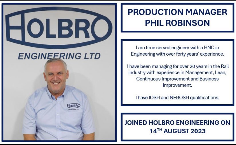 An Introduction to our new Production Manager. Welcome to the team Phil.