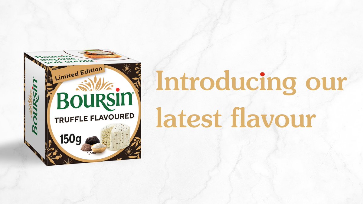 Say "Bonjour" to Boursin Truffle, gracing the shelves of selected <a href="/Tesco/">Tesco</a> stores today 💚 

#Boursin #newin #truffle #trufflecheese #newproducts