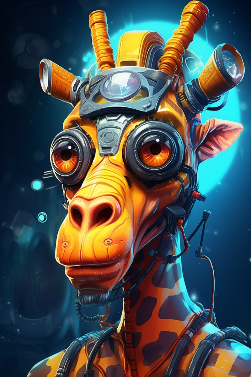 Prompt Share 👇 GN 🤙🏻

Have fun with this one, swap out the animal and theow in whatever you like🤙🏻

✏️ cartoon style portrait of a scifi character humanoid giraffe with cybernetics. --ar 2:3 --v 5.2 --c 12

💡adjust style and chaos to your liking 

#midjouney #prompt #aiart