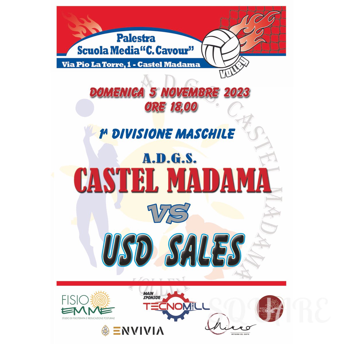 gscmvolley's tweet photo. MATCH DAY

Domenica alle 18 dopo 5 anni torniamo a disputare una gara nel campionato principale della provincia di Roma. Giocheremo contro il @USDSales! 
vi aspettiamo per sostenere i ragazzi!!

#cmv #castelmadamavolley #pallavolo #volleyball #1divisione @fipavroma @fipavlazio https://t.co/qo5gxkGkYq