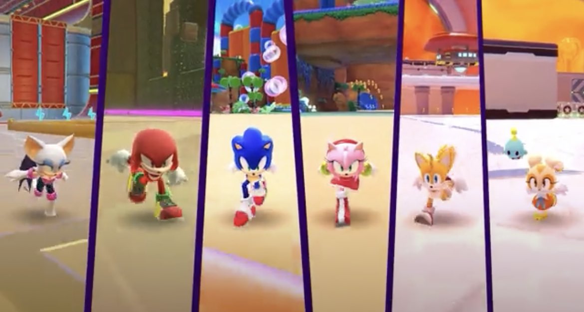 ChannelSonamy's tweet photo. #Sonamy, #Knuxouge & #Tailsream all together. This truly is the #SonicDreamTeam. This was supposed to happen in Sonic Heroes years ago, but now SEGA is making up for it. #Sonic #AmyRose #Knuckles #Tails https://t.co/QlXLSejjQV