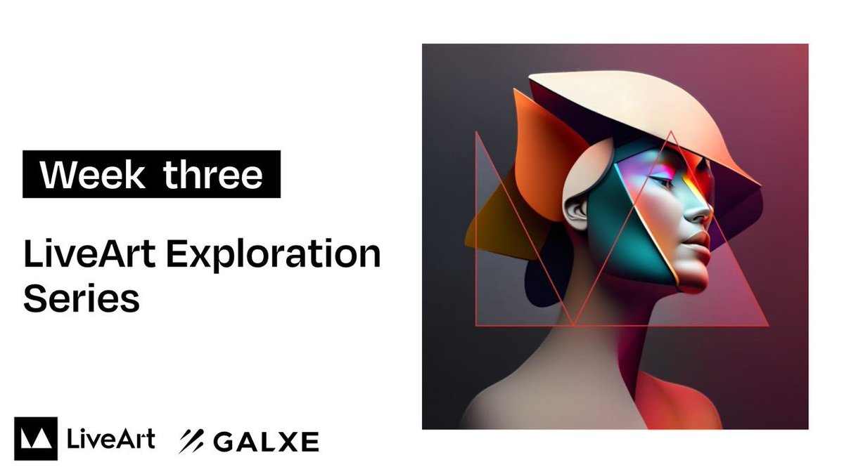 LiveArt Exploration Series Week 3 is available on <a href="/Galxe/">Galxe</a> 🔥 Claim an exclusive NFT for a chance to participate in the USDT raffle.

Join the adventure now: galxe.com/LiveArt/campai…