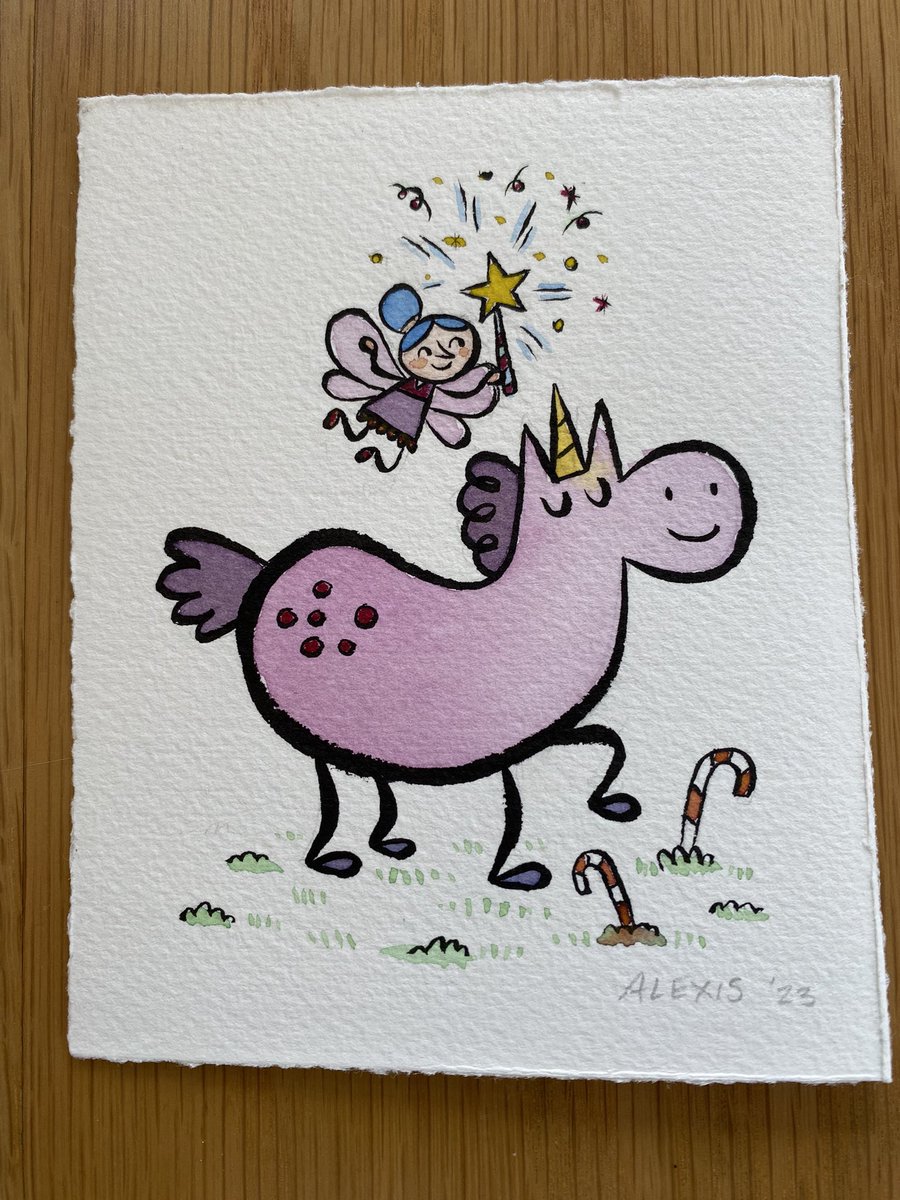 afrederickfrost's tweet photo. Happy unicorn drawing for a friend. https://t.co/OhWfP4SQuk
