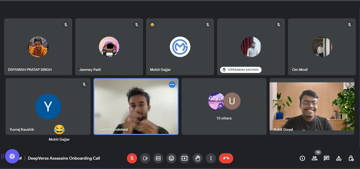 Rohit_goyal2002's tweet photo. 🚀 Just had our very first Onboarding Call for the DeepVerse Assassin program! 💼🔪 Exciting times ahead!
#AssassinsUnleashed 💥😎 #DeepVerse #OnboardingCall https://t.co/lvTvrngBit