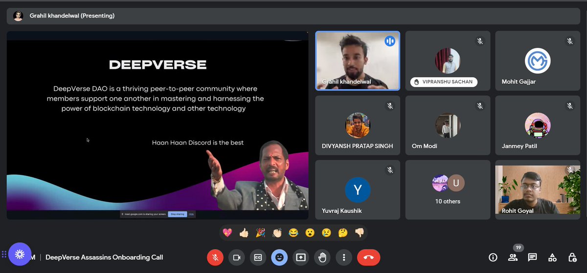 Rohit_goyal2002's tweet photo. 🚀 Just had our very first Onboarding Call for the DeepVerse Assassin program! 💼🔪 Exciting times ahead!
#AssassinsUnleashed 💥😎 #DeepVerse #OnboardingCall https://t.co/lvTvrngBit