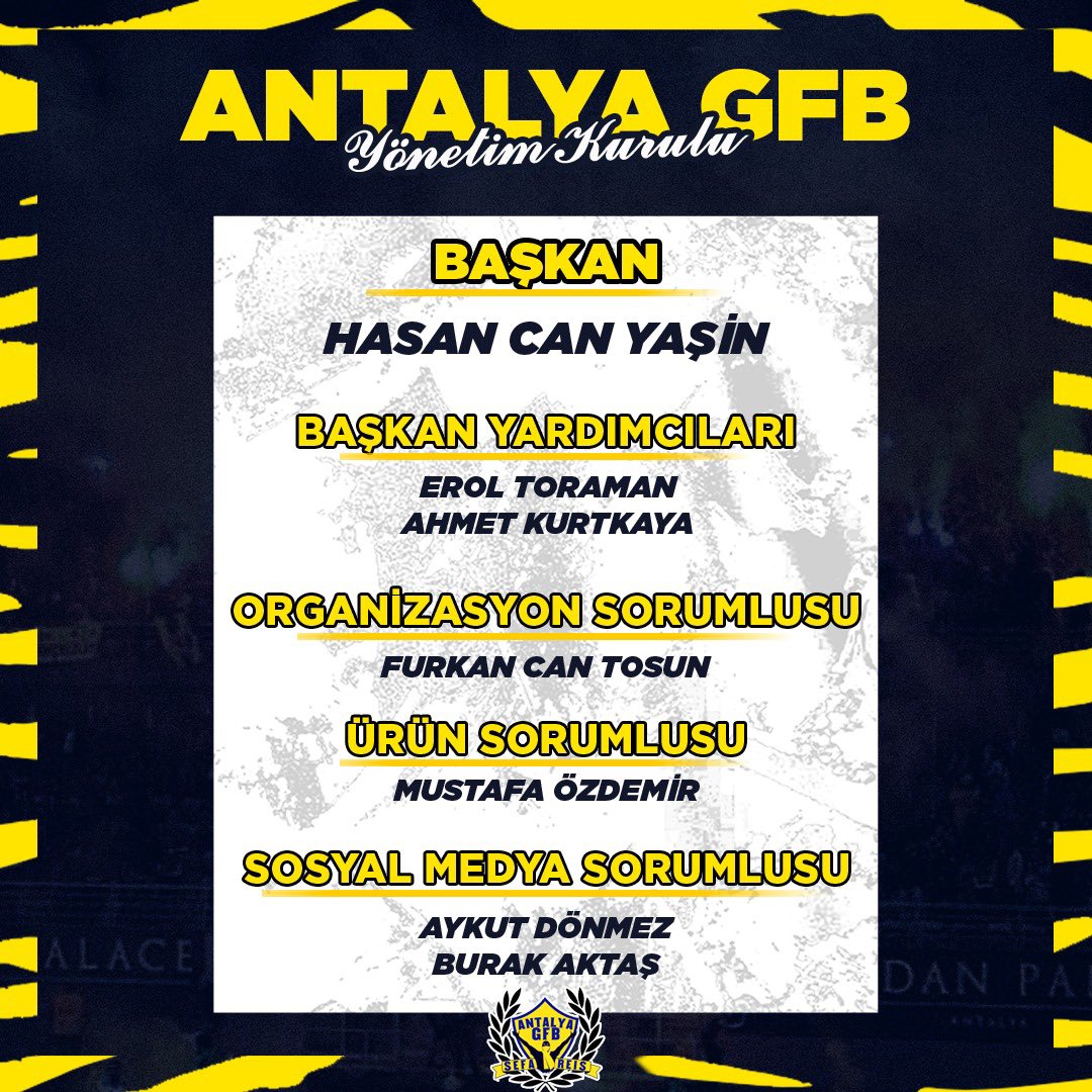 07ANTALYAGFB's tweet photo. Antalya Genç Fenerbahceliler yeni yönetim kurulumuz hayırlı olsun #GFB07 https://t.co/CJTyR2QYMq