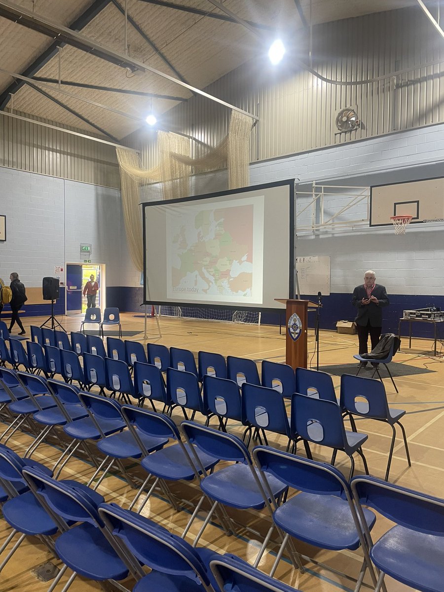All set and ready for our Holocaust talk with Paul Sved  <a href="/HolocaustUK/">H.E.T.</a>