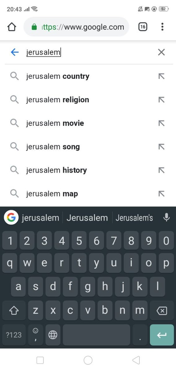 geeloaktwt's tweet photo. ENGLISH TRANSLATION (because i havent seen any)
HELP RT‼️‼️
HELLO EVERYONE, JERUSALEM HAS BEEN CLAIMED BY ISRAEL ON MAPS.

here's how you can help correct this:
first, open google chrome, type "Jerusalem", and click enter. https://t.co/blARqsqCwc