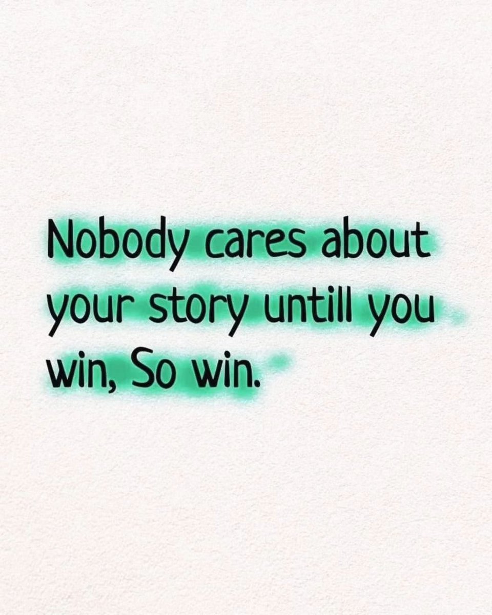 The only left choice we have, is to WIN