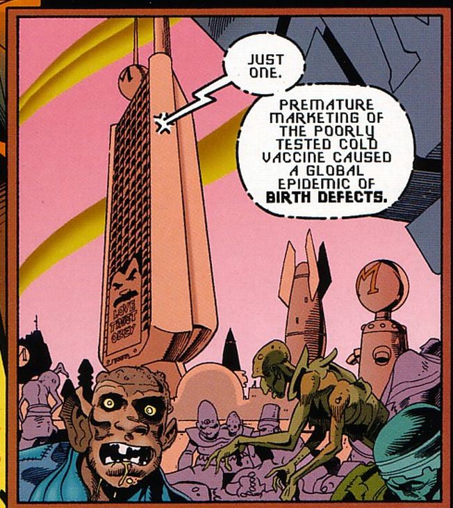 Aearonjer's tweet image. Prescient... #comics #DC #twothousand