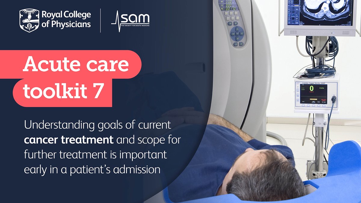 Introducing the updated acute care toolkit 7 on acute oncology.

The toolkit contains key practice points, management advice and recommendations for services.

Read the updated toolkit: ow.ly/3KwR50Q2Y58