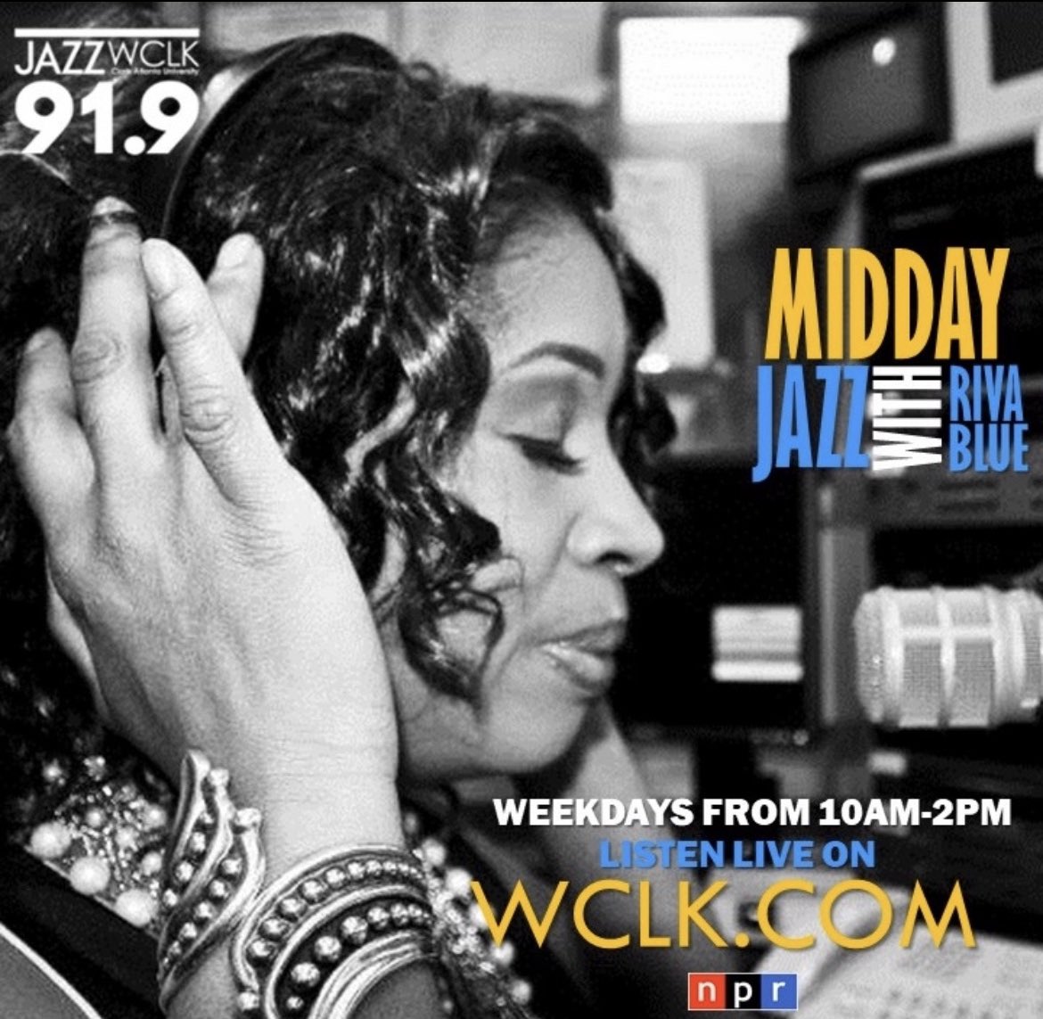 Tune-In from 10-2 for #MiddayJazz with @Rivablue ✨We are the #JazzoftheCity #WCLK919 #ATL #CAU