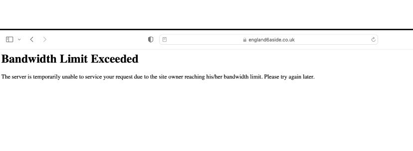 We couldn’t believe that our website crashed last night due to the number of visitors looking at our website after we won our game against Slovakia to qualify for the last 16 of the 6 a side World Cup out in the UAE.😳❤️❤️ But we still really do appreciate your support. Don’t