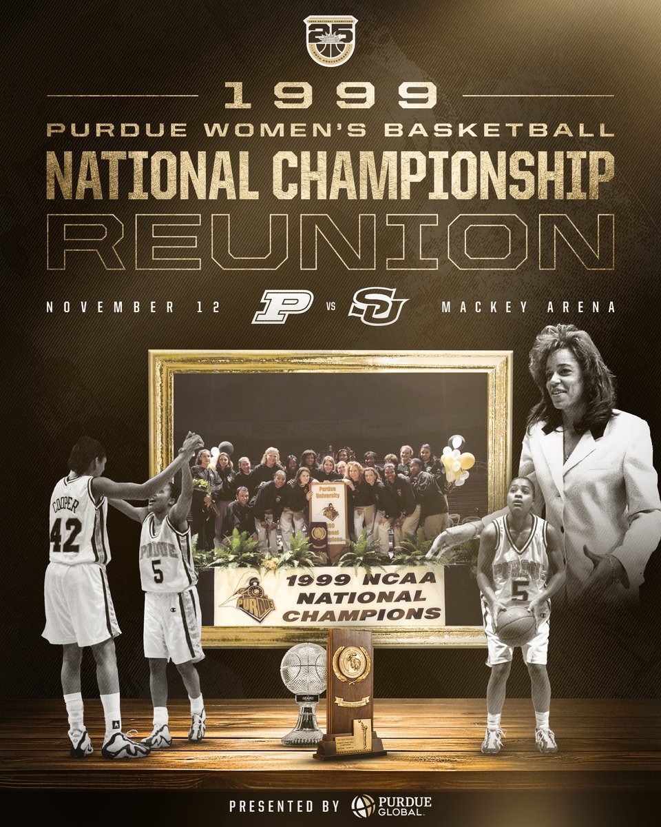 The Champs are coming home 🏆

Join us for our home opener on Nov. 12 when the 1999 National Championship team returns to Mackey Arena!