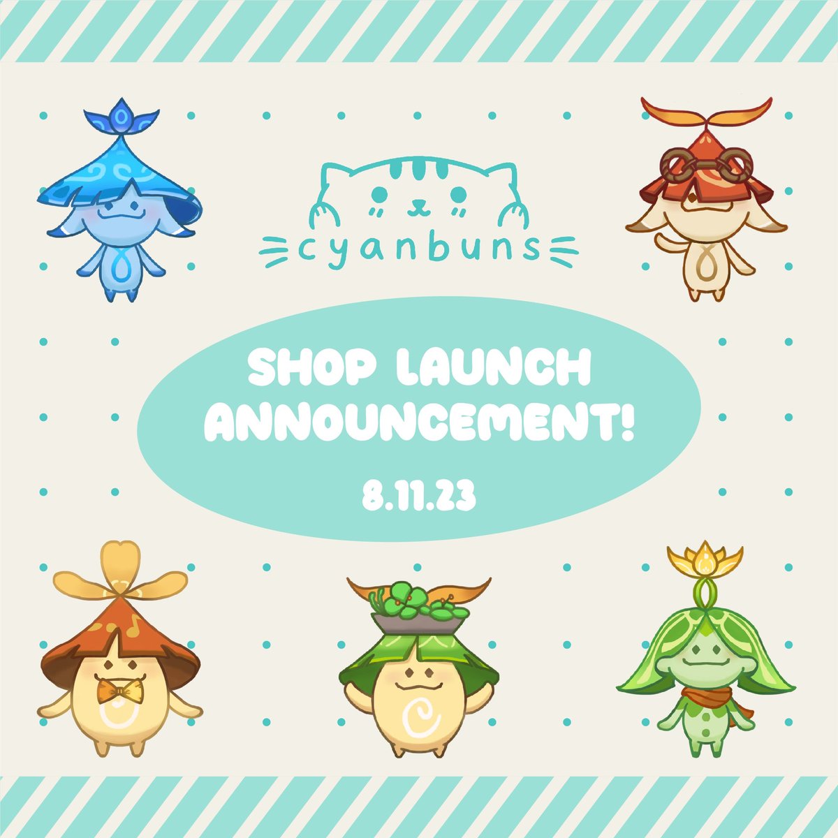 ‼️shop launch announcement‼️

i've been preparing this for a long time, and am happy to announce that my online shop will be opening soon on 8/11/23!! 💫 #ArtistOnTwitter