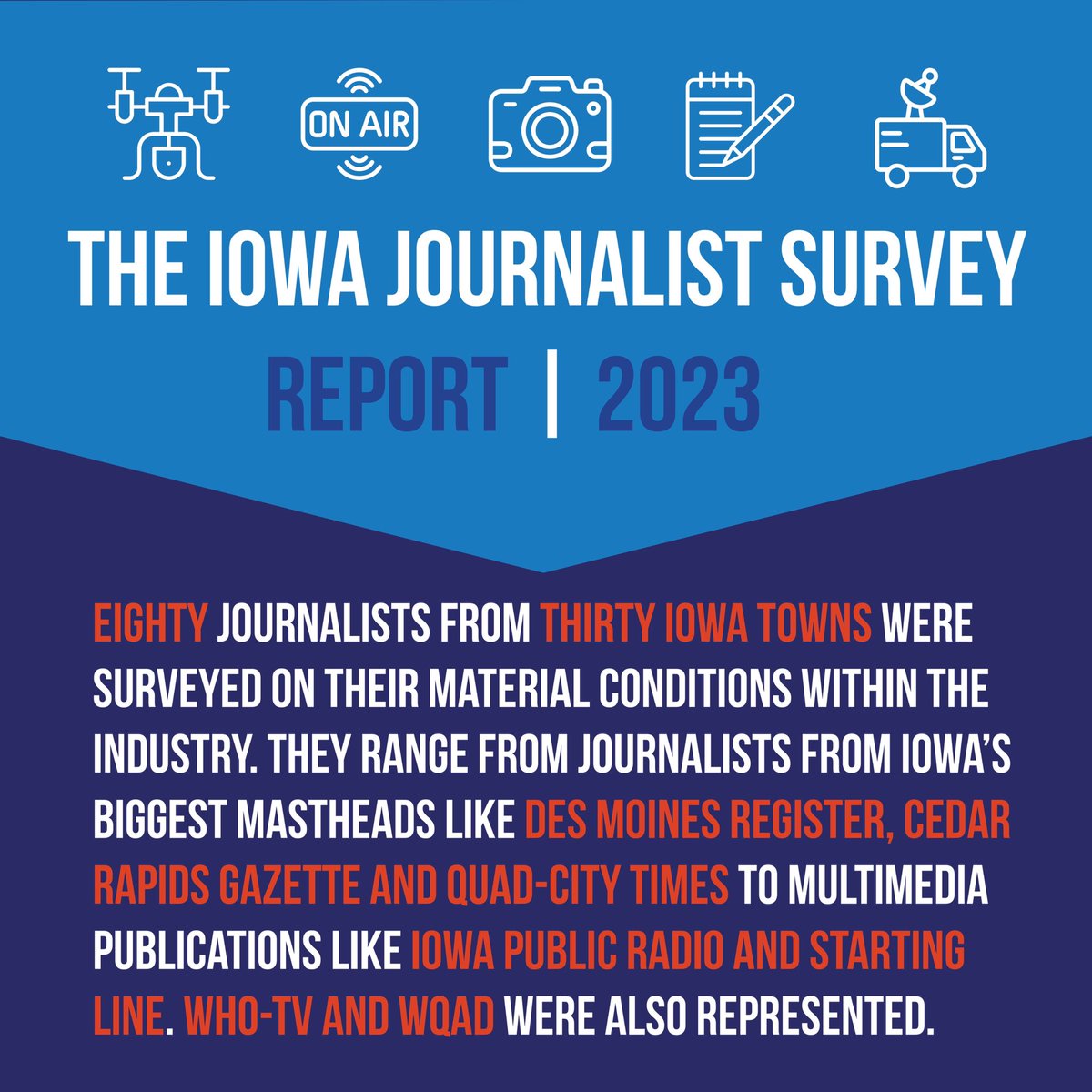 We had more than 80 currently employed in the industry—the people that get our news out—raise their hand and make their voice heard. From a publisher of smalltown weekly to some of the biggest names in our state. 2/3