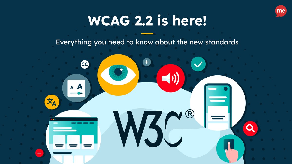 ReciteMe_US's tweet image. Wondering what&apos;s new in the newest version of the Web Content Accessibility Guidelines (WCAG)? 

Learn more about the 9 new success criteria in WCAG 2.2 👉 eu1.hubs.ly/H060gw80

#WCAG #Accessibility #WebsiteBuild #Compliance